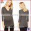 Plunge Neck Ruched Top Maternity Corset