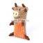 Corduroy Pet Dog Toy Plush Animal Pig Stuffed Toys