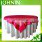 hot selling wholesale customized plain color satin round table cloth