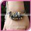 European fashion multilayer beaded eye leather adjustable bracelet