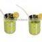 Stainless steel coloured drinking glasses