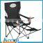 Customized big folding double camping chair with foottrest