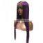 2017 new arrival virgin quality full lace wig purple color