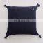 RAWHOUSE white black gray blue Knitted Pillow Case Cushion Cover with tassels