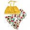 Summer Casual Toddler Clothing Sets Cute Floral Pant 2Pcs Outfit For Little Girl