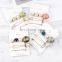3PCS/Set Girl Hair Clips boutique Female Sweet Barrettes with pearl button 4Series