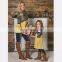 2019 New Mommy And Me Dresses Baby STRIPED Splice   (this link for KIDS)
