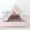 HQP-JJ32 HongQiang 2020 autumn winter new cat and dog lovely pink lattice triangle house
