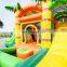 Jungle Theme Children's Inflatable Castle Combos With Double Slide