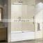 New fashion bathroom glass shower screen Sliding Door Stainless Steel Glass Shower