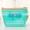 Transparent fashion cosmetic bag, several colorful colors with bowknot