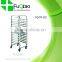 Factory supply stainless steel bakery bread cooling tray trolley cart