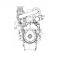 In stock water cooling SC33W series diesel engine