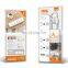 4-bit universal Power Strip with 4 USB independent switch control 2m power cord creative multi-function UK/EU/US power strip