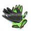 Black Nitrile Coated Bamboo Garden Gloves Green Breathable Bamboo Working Gloves