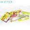 Customized soft plastic bait bags for fishing glossy surface zipper bags