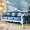 Royal Antique  Flannel Fabric Leather Couch Living Room Sofa Set Furniture In Prefab House