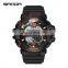SANDA 387 Trendy day date outdoor digital sports watches for men water proof sport watch silicon