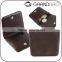 Black Soft Calf Leather Pocket Coin Holder Coin Case Coin Pouch