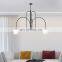 Modern Style Indoor Villa Pendant Light Home Hotel Decorative Black Red LED Ceiling Chandelier