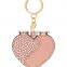 luxury pink stingray skin and saffiano leather key ring key chain hook key tag holder for decoration for gifts