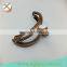8.5*5cm LOVE flower print decoration red copper metal purse frames white kiss clasp