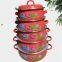 6pcs Vitreous Enamel Pot