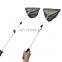 Wholesale Fishing Gear Supplies1.5m/1.7m /2.1m Aluminum Alloy Fishing Dip Net Telescopic Rod Folding Head Fishing Net