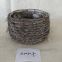 white painted grass basket