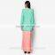 Hotsale elegant abaya elegant baju kurung islamic maxi dress simple muslim long dress winter abaya BJ047