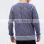 2016 OEM Custom Mens Blue Pullover Sweatshirts