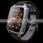 1.54 Inch Camera Bluetooth SIM Smart Watch Phone Mobile Cell Phone With Leather Wrist