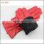 ladies cheap red suede leather hand gloves
