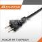 TAIWAN hot sales 2 pin cable ac power supply cord