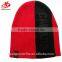 Custom designer's 100%acrylic knitted beanie with flocking