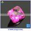 # 3 Octagon Cut Machine Cut Pink Corundum Ruby Stone