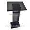 YZ-0076 black color factory acrylic podium, plexiglass pulpit, reception desk