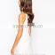 Latest design sleeveless casual shift dresses white shift dress women