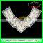 High quality beads and rhinestones decoration cotton crochet lace collar