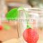 New Design Eco friendly strawberry shaped Silicone tea infuser Silicone Bulk Tea Infuser