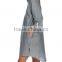 Wholesale Women Long Sleeves Cotton Pleated Nightshirt