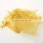 yellow organza gift bag jewellery storage pouches promotion drawstring security recyclable for wedding party