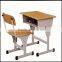 Popular school furniture wooden desk and chair set for primary school