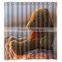 China Supplier Christmas Bear Shower Curtain