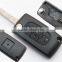 Hot Sale Peugeot 307 car key shell with light button for universal fake car key