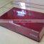 acrylic material square acrylic service tray, color acrylic cosmetic tray