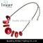 china jewelry wholesale latest design chains necklace red resin pendant necklace jewelry