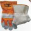 2016 leather gloves Construction Double Palm Leather gloves Brick factory work Gloves A grade