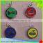 promotion fahsion pet id tag /round dog tag/ colourful dog id tag with key ring