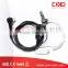 Light Weight Earphones with Mic with Rubber Ear Tip / Two Way Radio for Security